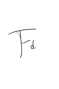 Also You can easily find your signature by using the search form. We will create Fd name handwritten signature images for you free of cost using Andilay-7BmLP sign style. Fd signature style 4 images and pictures png