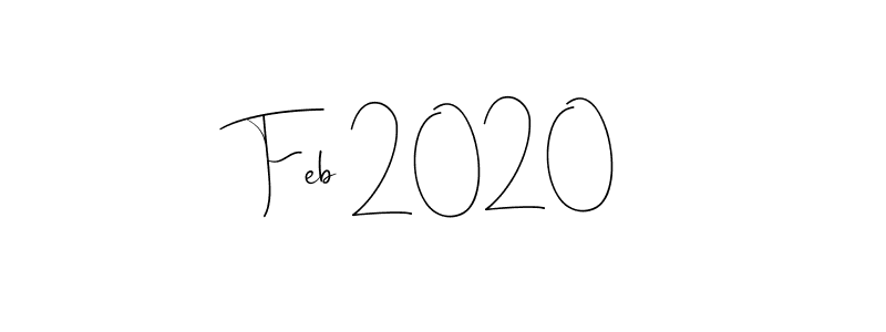 Create a beautiful signature design for name Feb 2020. With this signature (Andilay-7BmLP) fonts, you can make a handwritten signature for free. Feb 2020 signature style 4 images and pictures png