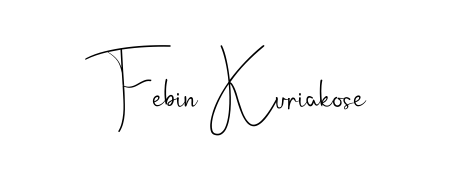 You should practise on your own different ways (Andilay-7BmLP) to write your name (Febin Kuriakose) in signature. Don't let someone else do it for you. Febin Kuriakose signature style 4 images and pictures png