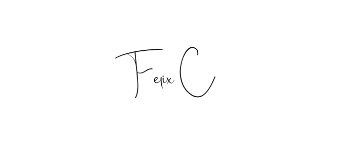 The best way (Andilay-7BmLP) to make a short signature is to pick only two or three words in your name. The name Felix C include a total of six letters. For converting this name. Felix C signature style 4 images and pictures png