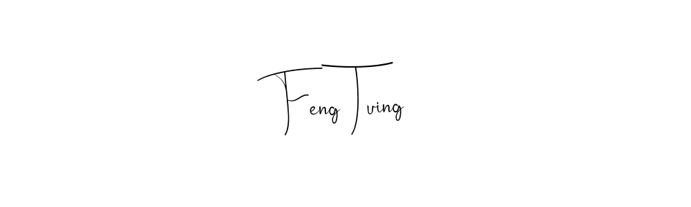 How to make Feng Tuing name signature. Use Andilay-7BmLP style for creating short signs online. This is the latest handwritten sign. Feng Tuing signature style 4 images and pictures png