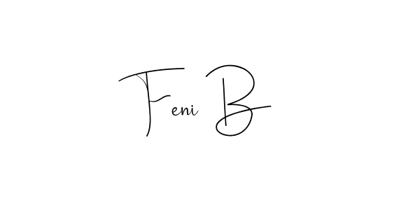 Make a beautiful signature design for name Feni B. Use this online signature maker to create a handwritten signature for free. Feni B signature style 4 images and pictures png