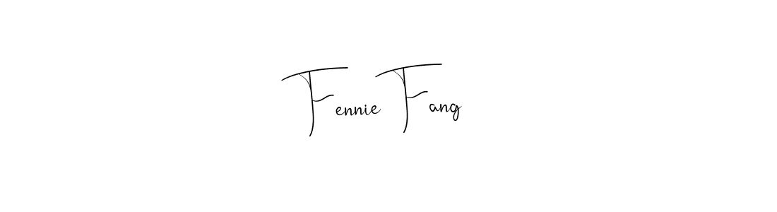 Make a beautiful signature design for name Fennie Fang. With this signature (Andilay-7BmLP) style, you can create a handwritten signature for free. Fennie Fang signature style 4 images and pictures png