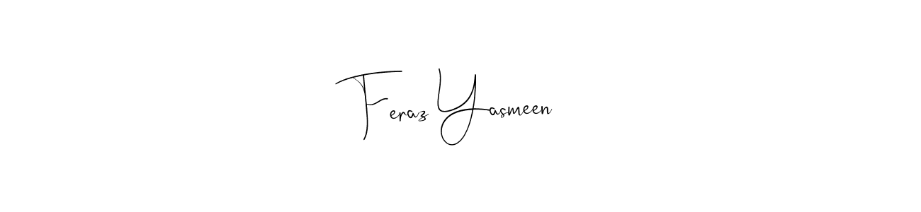This is the best signature style for the Feraz Yasmeen name. Also you like these signature font (Andilay-7BmLP). Mix name signature. Feraz Yasmeen signature style 4 images and pictures png
