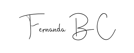 Designed for modern professionals: Fernanda B C name signature crafted with Andilay-7BmLP script. Ready for digital PDF workflows. Fernanda B C signature style 4 images and pictures png