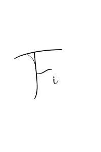 You should practise on your own different ways (Andilay-7BmLP) to write your name (Fi) in signature. don't let someone else do it for you. Fi signature style 4 images and pictures png