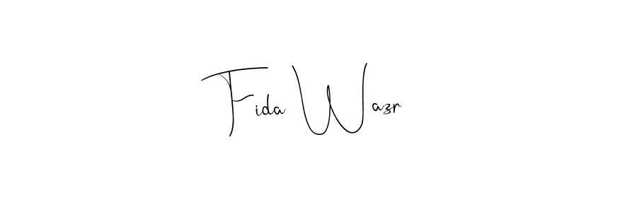 Make a short Fida Wazr signature style. Manage your documents anywhere anytime using Andilay-7BmLP. Create and add eSignatures, submit forms, share and send files easily. Fida Wazr signature style 4 images and pictures png