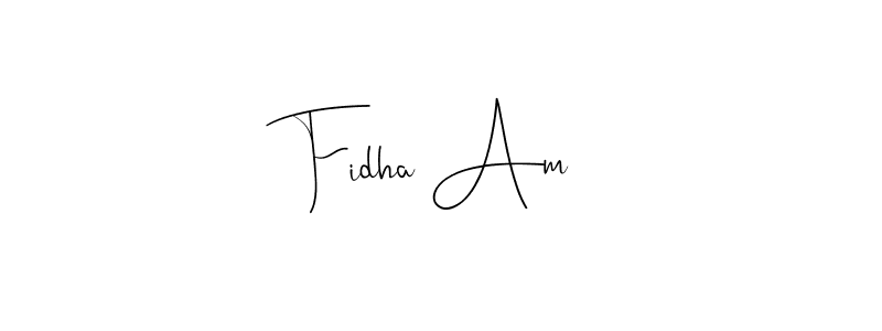 This is the best signature style for the Fidha Am name. Also you like these signature font (Andilay-7BmLP). Mix name signature. Fidha Am signature style 4 images and pictures png