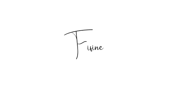 Make a beautiful signature design for name Fifine. Use this online signature maker to create a handwritten signature for free. Fifine signature style 4 images and pictures png