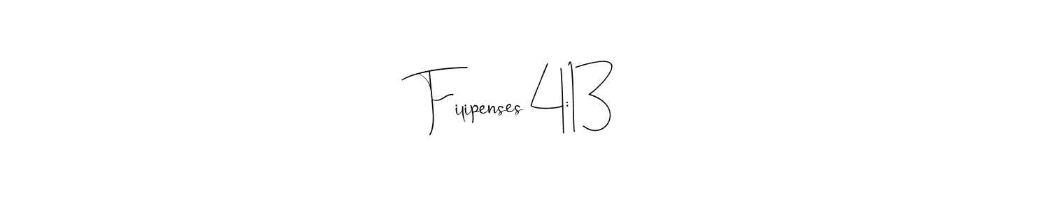 Make a beautiful signature design for name Filipenses 4:13. Use this online signature maker to create a handwritten signature for free. Filipenses 4:13 signature style 4 images and pictures png