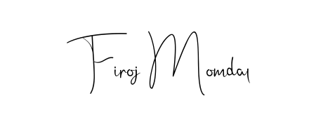 Get an exclusive digital autograph for Firoj Momdal. The Andilay-7BmLP typeface captures the charm of real penmanship on paper. Firoj Momdal signature style 4 images and pictures png