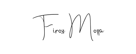 Stand out with a creative autograph for Firoz Molla. The Andilay-7BmLP styling blends modern aesthetics with classic signature flourishes. Firoz Molla signature style 4 images and pictures png