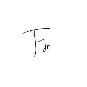 if you are searching for the best signature style for your name Fjr. so please give up your signature search. here we have designed multiple signature styles  using Andilay-7BmLP. Fjr signature style 4 images and pictures png