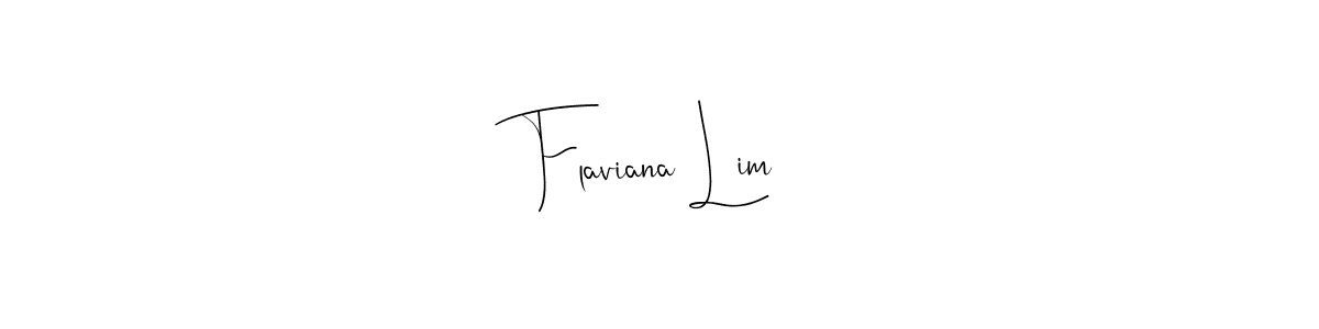 Design your own signature with our free online signature maker. With this signature software, you can create a handwritten (Andilay-7BmLP) signature for name Flaviana Lim. Flaviana Lim signature style 4 images and pictures png