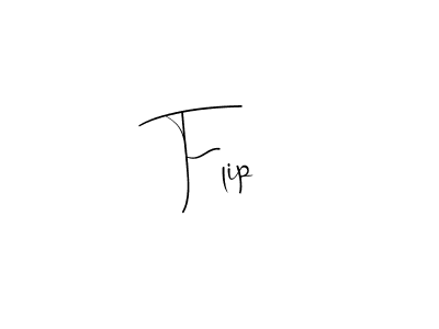 Make a beautiful signature design for name Flip. With this signature (Andilay-7BmLP) style, you can create a handwritten signature for free. Flip signature style 4 images and pictures png