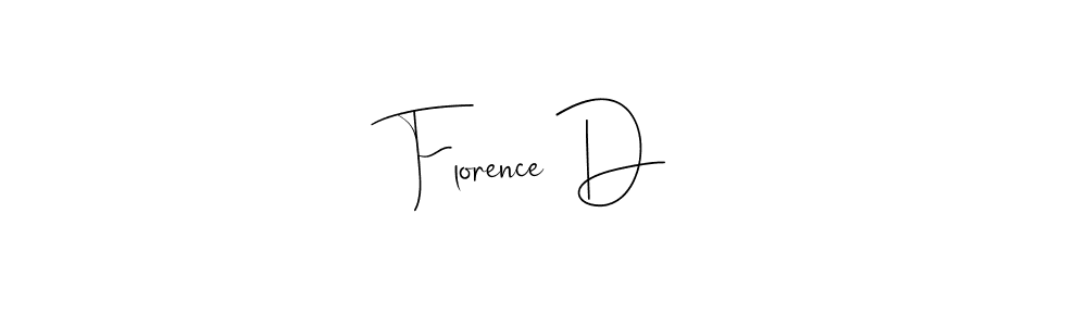 if you are searching for the best signature style for your name Florence D. so please give up your signature search. here we have designed multiple signature styles  using Andilay-7BmLP. Florence D signature style 4 images and pictures png