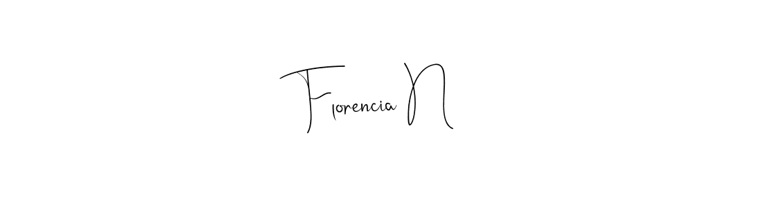 It looks lik you need a new signature style for name Florencia N. Design unique handwritten (Andilay-7BmLP) signature with our free signature maker in just a few clicks. Florencia N signature style 4 images and pictures png