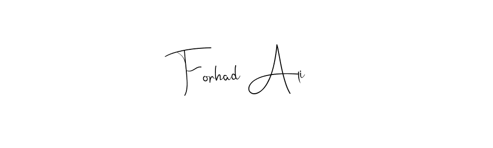 The best way (Andilay-7BmLP) to make a short signature is to pick only two or three words in your name. The name Forhad Ali include a total of six letters. For converting this name. Forhad Ali signature style 4 images and pictures png