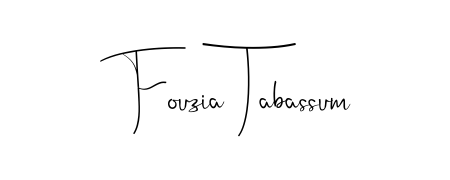 How to Draw Fouzia Tabassum signature style? Andilay-7BmLP is a latest design signature styles for name Fouzia Tabassum. Fouzia Tabassum signature style 4 images and pictures png