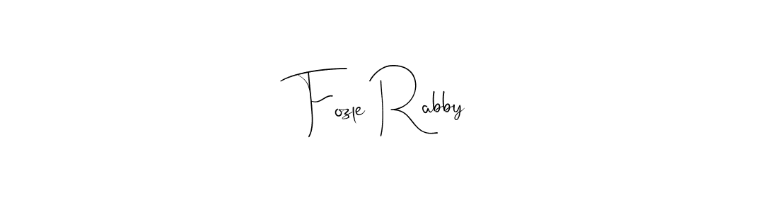 Make a beautiful signature design for name Fozle Rabby. With this signature (Andilay-7BmLP) style, you can create a handwritten signature for free. Fozle Rabby signature style 4 images and pictures png