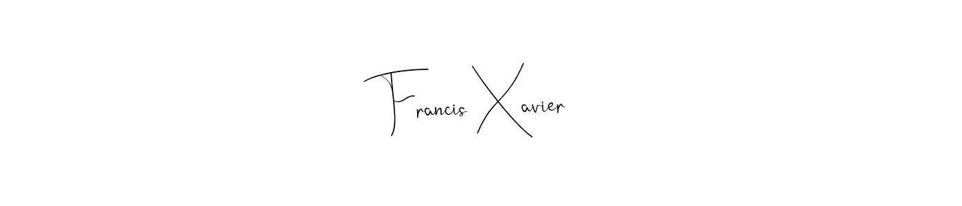 Use a signature maker to create a handwritten signature online. With this signature software, you can design (Andilay-7BmLP) your own signature for name Francis Xavier. Francis Xavier signature style 4 images and pictures png