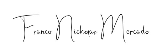Also You can easily find your signature by using the search form. We will create Franco Nicholas Mercado name handwritten signature images for you free of cost using Andilay-7BmLP sign style. Franco Nicholas Mercado signature style 4 images and pictures png