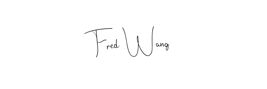 if you are searching for the best signature style for your name Fred Wang. so please give up your signature search. here we have designed multiple signature styles  using Andilay-7BmLP. Fred Wang signature style 4 images and pictures png