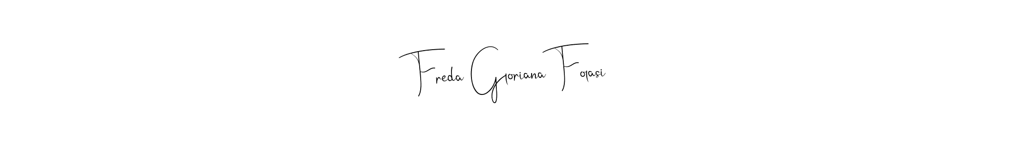 Once you've used our free online signature maker to create your best signature Andilay-7BmLP style, it's time to enjoy all of the benefits that Freda Gloriana Folasi name signing documents. Freda Gloriana Folasi signature style 4 images and pictures png