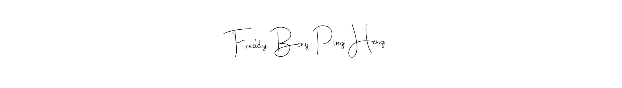 The best way (Andilay-7BmLP) to make a short signature is to pick only two or three words in your name. The name Freddy Boey Ping Heng include a total of six letters. For converting this name. Freddy Boey Ping Heng signature style 4 images and pictures png