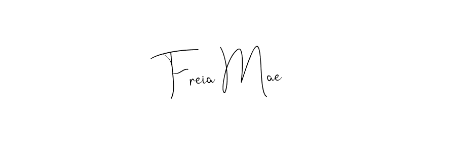 Use a signature maker to create a handwritten signature online. With this signature software, you can design (Andilay-7BmLP) your own signature for name Freia Mae. Freia Mae signature style 4 images and pictures png