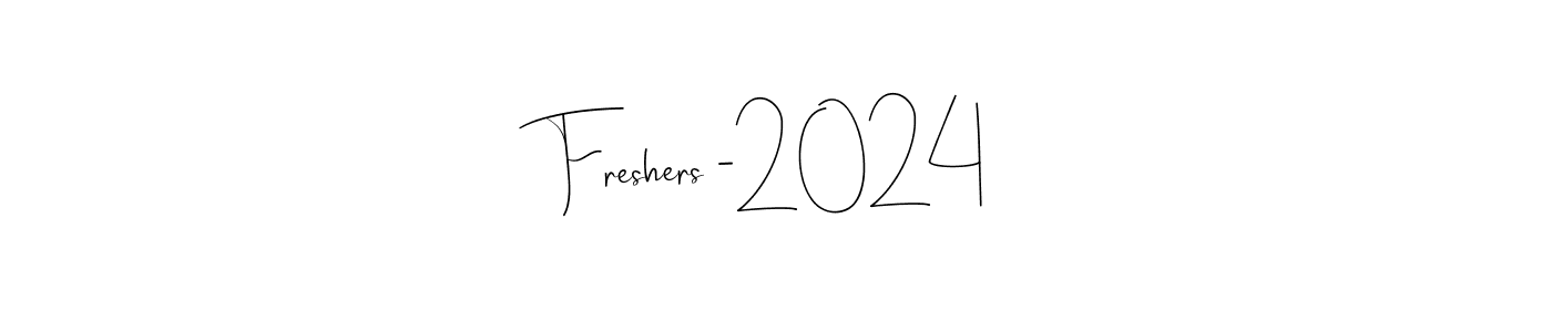 Freshers -2024 stylish signature style. Best Handwritten Sign (Andilay-7BmLP) for my name. Handwritten Signature Collection Ideas for my name Freshers -2024. Freshers -2024 signature style 4 images and pictures png
