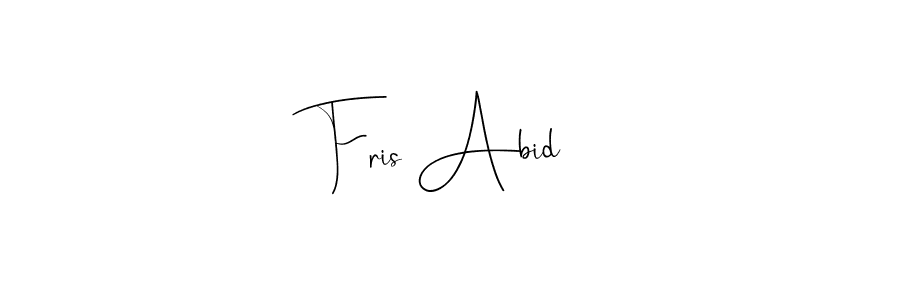 The best way (Andilay-7BmLP) to make a short signature is to pick only two or three words in your name. The name Fris Abid include a total of six letters. For converting this name. Fris Abid signature style 4 images and pictures png