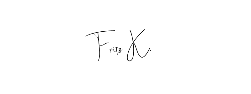 It looks lik you need a new signature style for name Fritz K.. Design unique handwritten (Andilay-7BmLP) signature with our free signature maker in just a few clicks. Fritz K. signature style 4 images and pictures png