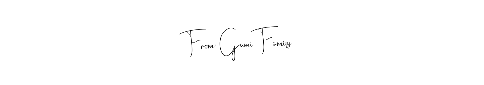 Best and Professional Signature Style for From: Gami Family. Andilay-7BmLP Best Signature Style Collection. From: Gami Family signature style 4 images and pictures png