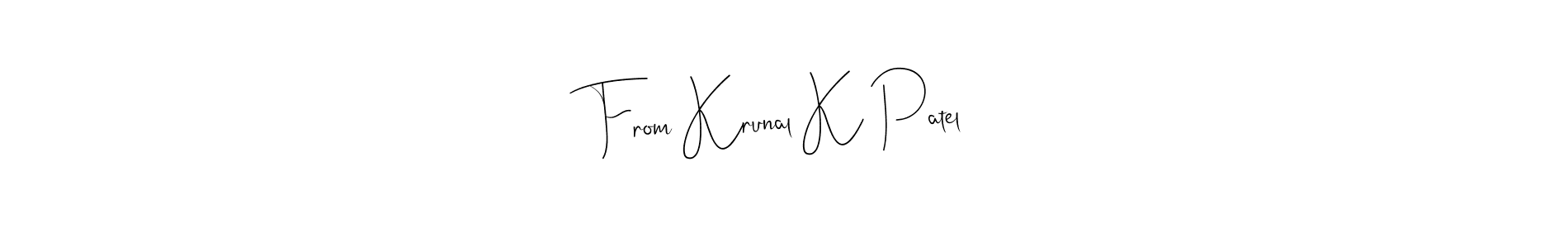 How to Draw From Krunal K Patel signature style? Andilay-7BmLP is a latest design signature styles for name From Krunal K Patel. From Krunal K Patel signature style 4 images and pictures png