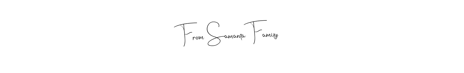 This is the best signature style for the From Samanta Family name. Also you like these signature font (Andilay-7BmLP). Mix name signature. From Samanta Family signature style 4 images and pictures png