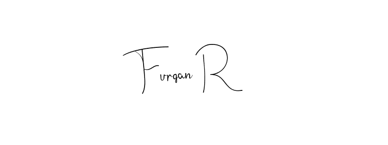Design your own signature with our free online signature maker. With this signature software, you can create a handwritten (Andilay-7BmLP) signature for name Furqan R. Furqan R signature style 4 images and pictures png