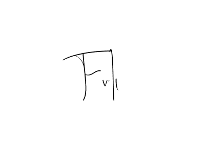 Design your own signature with our free online signature maker. With this signature software, you can create a handwritten (Andilay-7BmLP) signature for name Fv1l. Fv1l signature style 4 images and pictures png