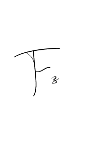 How to make Fz name signature. Use Andilay-7BmLP style for creating short signs online. This is the latest handwritten sign. Fz signature style 4 images and pictures png