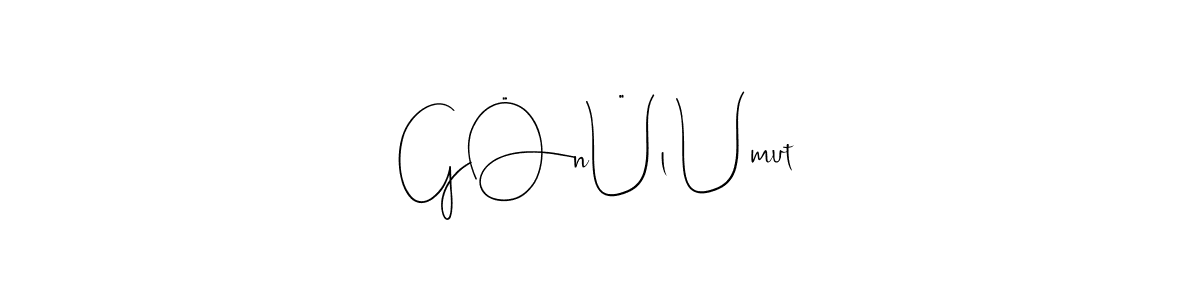 You can use this online signature creator to create a handwritten signature for the name GÖnÜl Umut. This is the best online autograph maker. GÖnÜl Umut signature style 4 images and pictures png