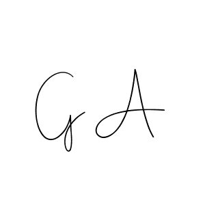 The best way (Andilay-7BmLP) to make a short signature is to pick only two or three words in your name. The name G A include a total of six letters. For converting this name. G A signature style 4 images and pictures png