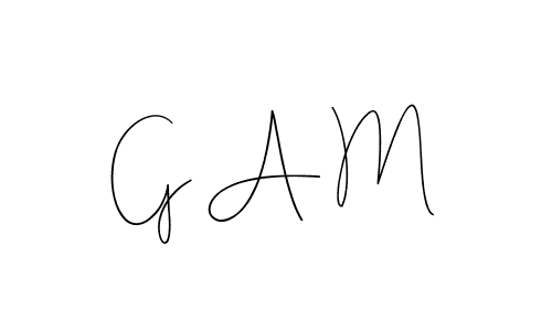 How to make G A M signature? Andilay-7BmLP is a professional autograph style. Create handwritten signature for G A M name. G A M signature style 4 images and pictures png