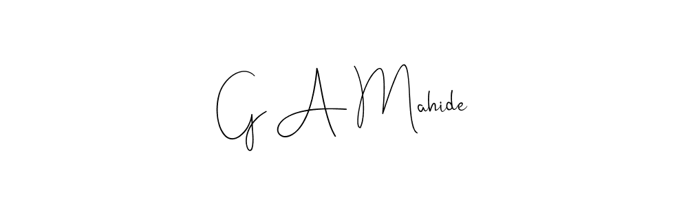 Check out images of Autograph of G A Mahide name. Actor G A Mahide Signature Style. Andilay-7BmLP is a professional sign style online. G A Mahide signature style 4 images and pictures png