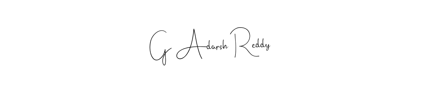 Here are the top 10 professional signature styles for the name G Adarsh Reddy. These are the best autograph styles you can use for your name. G Adarsh Reddy signature style 4 images and pictures png