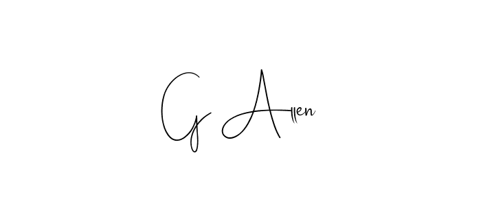 Make a beautiful signature design for name G Allen. Use this online signature maker to create a handwritten signature for free. G Allen signature style 4 images and pictures png