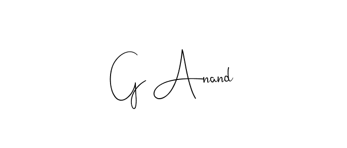 G Anand stylish signature style. Best Handwritten Sign (Andilay-7BmLP) for my name. Handwritten Signature Collection Ideas for my name G Anand. G Anand signature style 4 images and pictures png