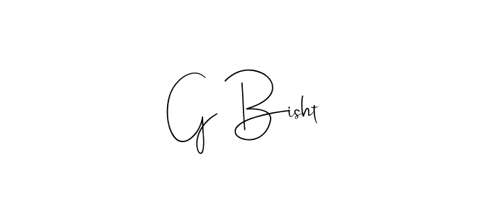 Make a beautiful signature design for name G Bisht. Use this online signature maker to create a handwritten signature for free. G Bisht signature style 4 images and pictures png