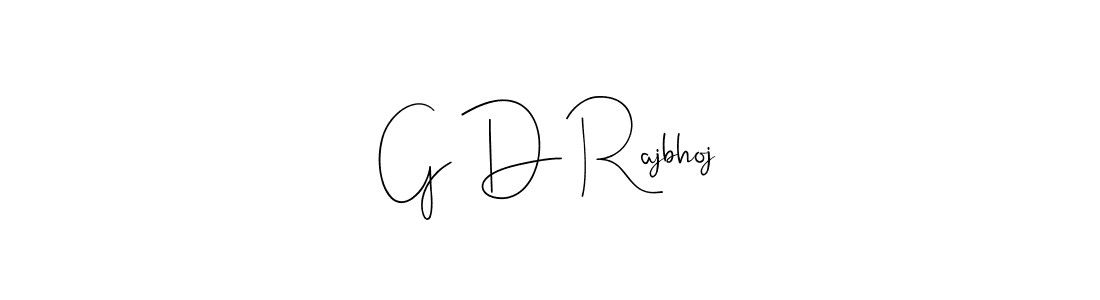 Design your own signature with our free online signature maker. With this signature software, you can create a handwritten (Andilay-7BmLP) signature for name G D Rajbhoj. G D Rajbhoj signature style 4 images and pictures png