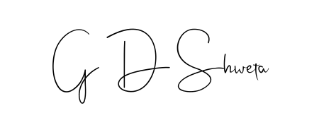 The Andilay-7BmLP typeface gives name G D Shweta a refined look. Suitable for certificates, diplomas, and official verification. G D Shweta signature style 4 images and pictures png