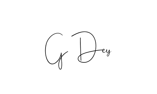 Use a signature maker to create a handwritten signature online. With this signature software, you can design (Andilay-7BmLP) your own signature for name G Dey. G Dey signature style 4 images and pictures png